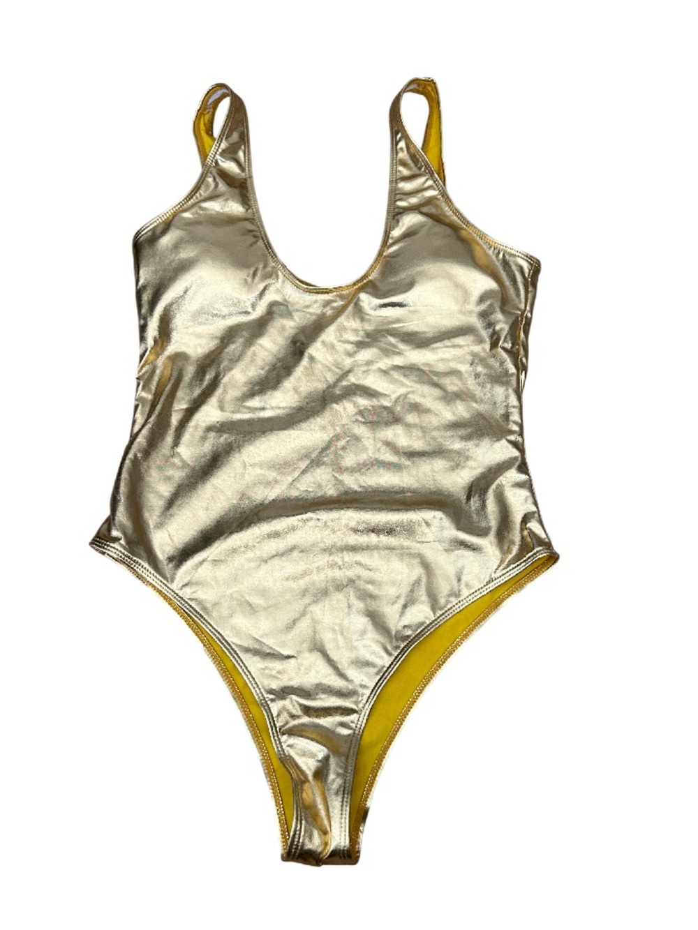 Metallic Gold One-Piece Swimsuit